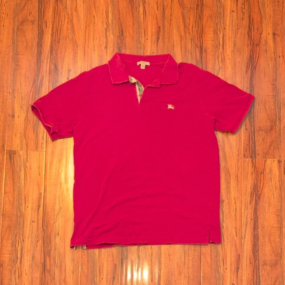 Burberry Red Polo Shirt